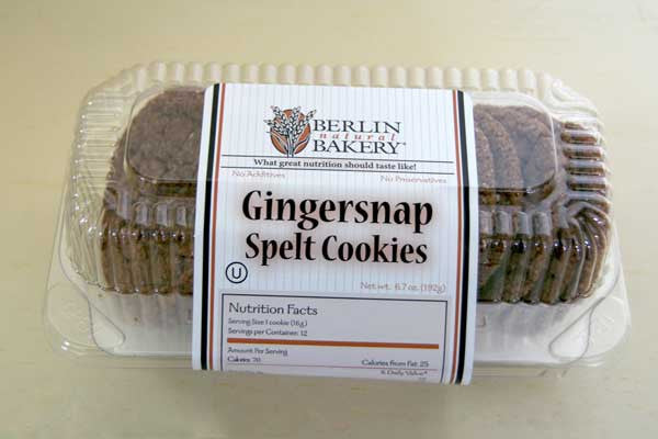 Gingersnap Spelt Cookies | Berlin Natural Bakery