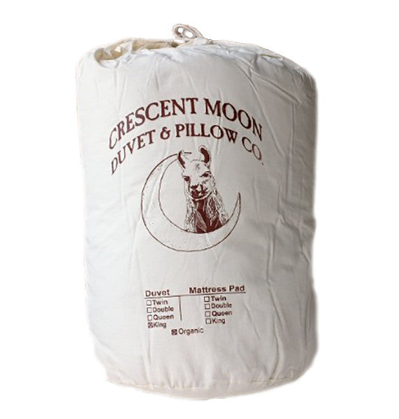 Organic Alpaca Wool Duvet All Season By Crescent Moon Good