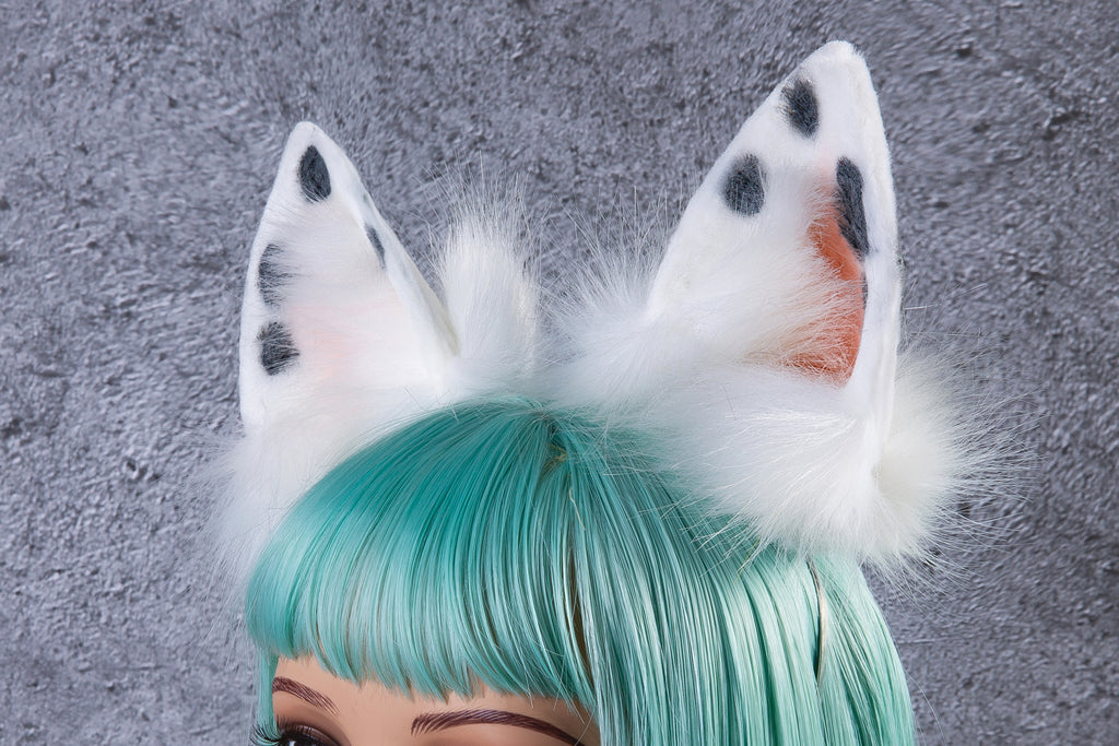 Fuzzy Bunny Rabbit Headband Baby Bun Ears Petplay