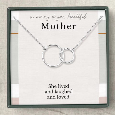 Memorial Necklace to Remember Mom