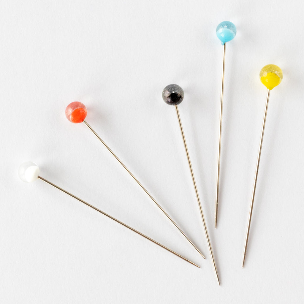 tulip glass head pins