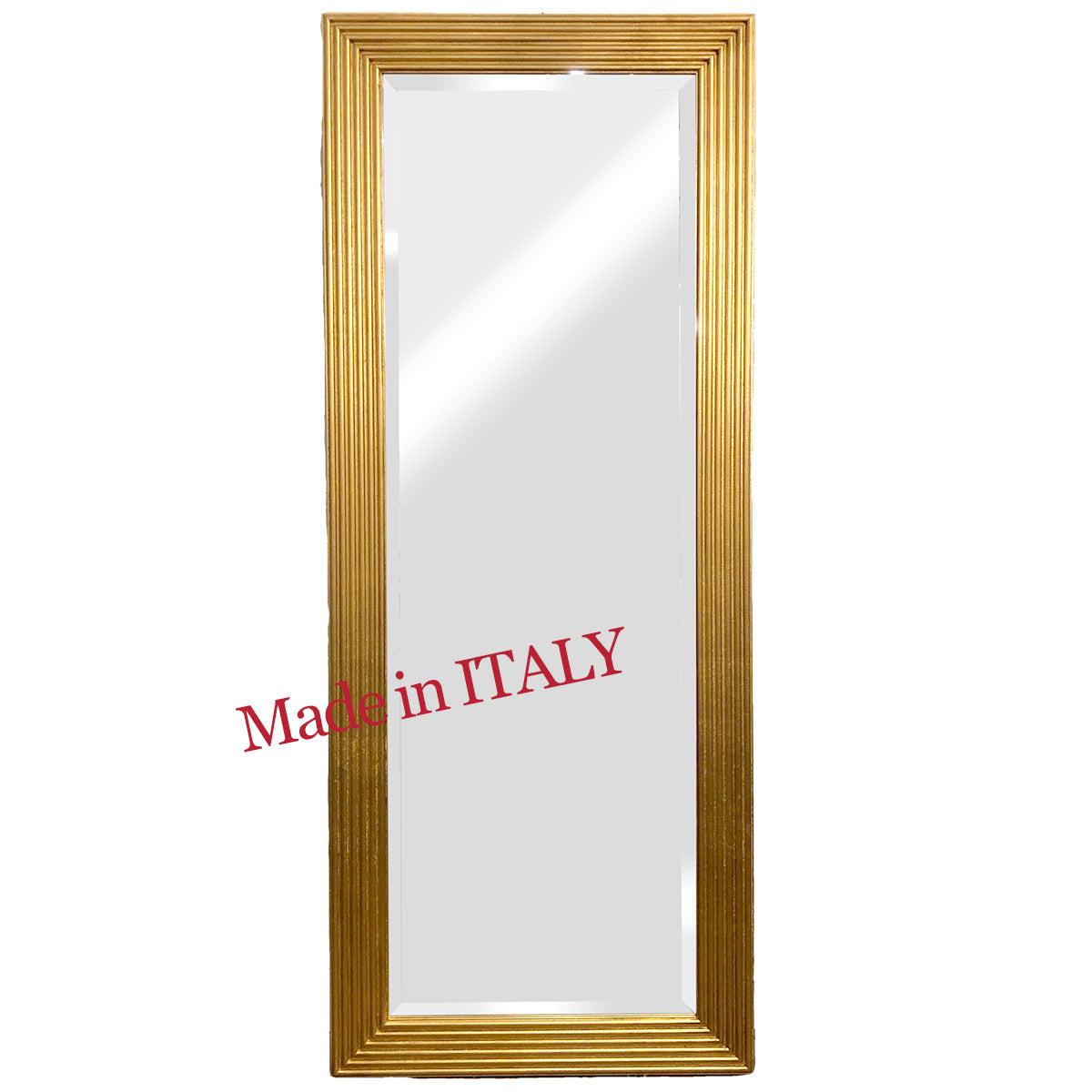 MADE IN ITALYアンティーク ゴールドフレーム ウォールミラー 大型 鏡 ...
