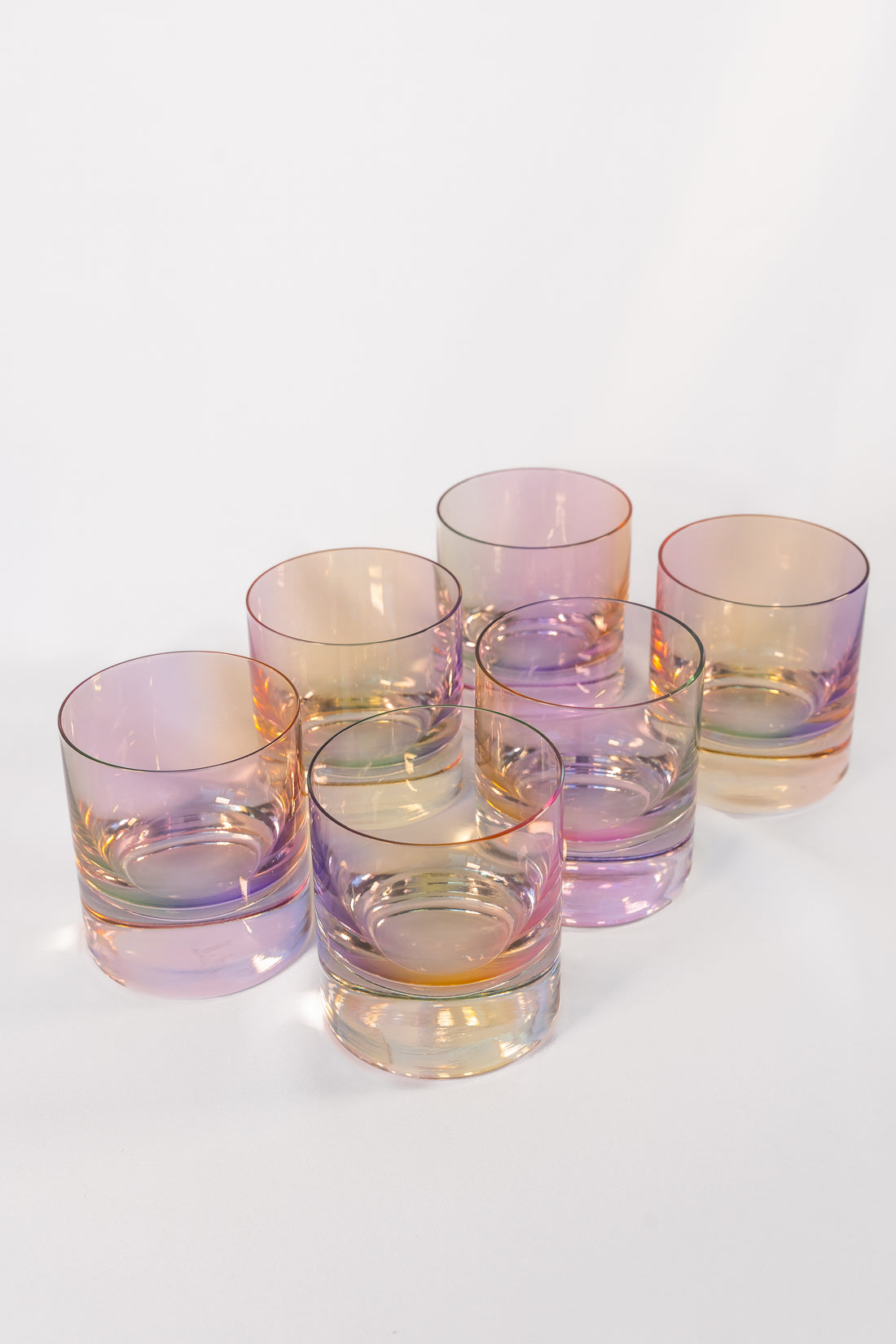 Estelle Colored Shot Glasses - Set of 6 {Smoke Mixed Set} – Estelle Colored  Glass