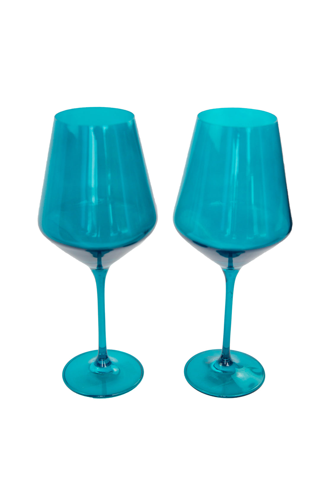 Estelle Colored Glass Colored Wine Stemware in Lavender - Set of 6
