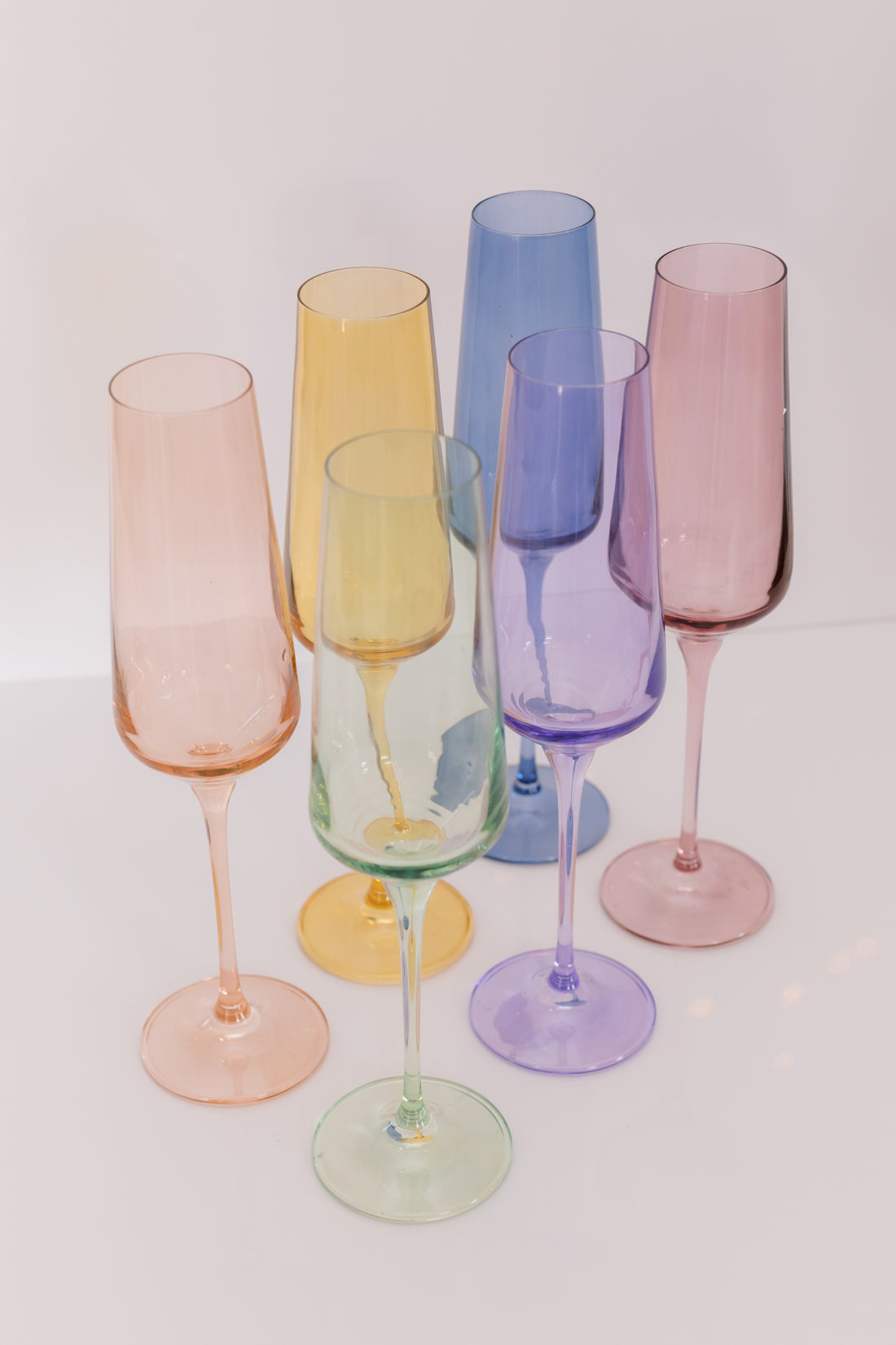 Estelle Colored Shot Glasses - Set of 6 {Smoke Mixed Set}