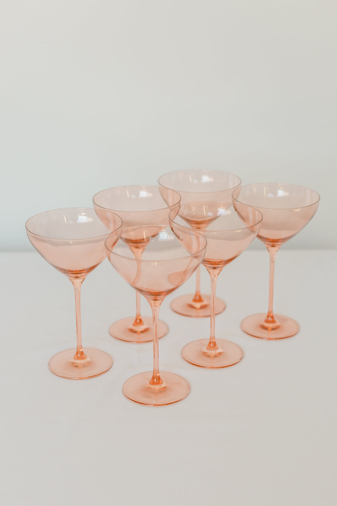 Set of 6 Ombré Smoke Martini Cups