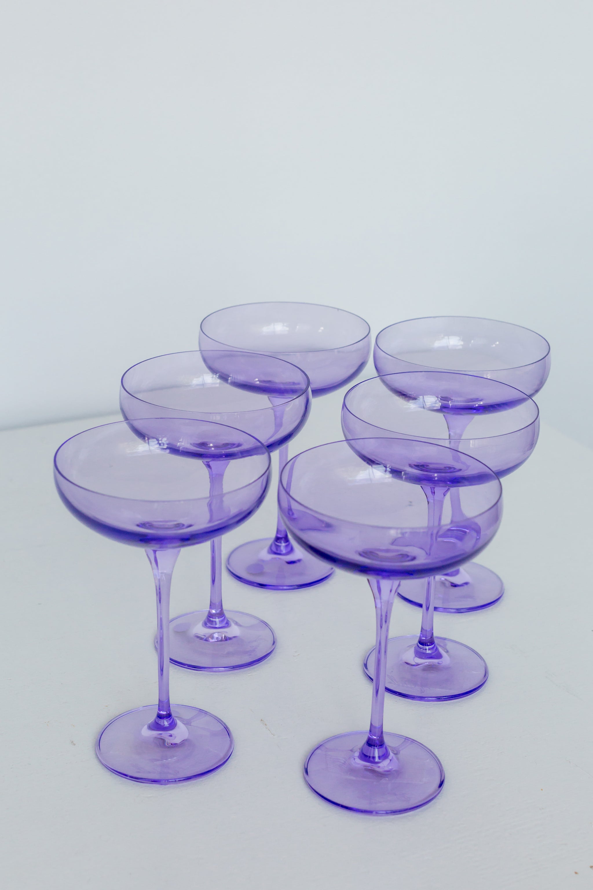 Food52 Vintage-Inspired Etched Martini & Cocktail Glasses - Goblet (Set of 4)