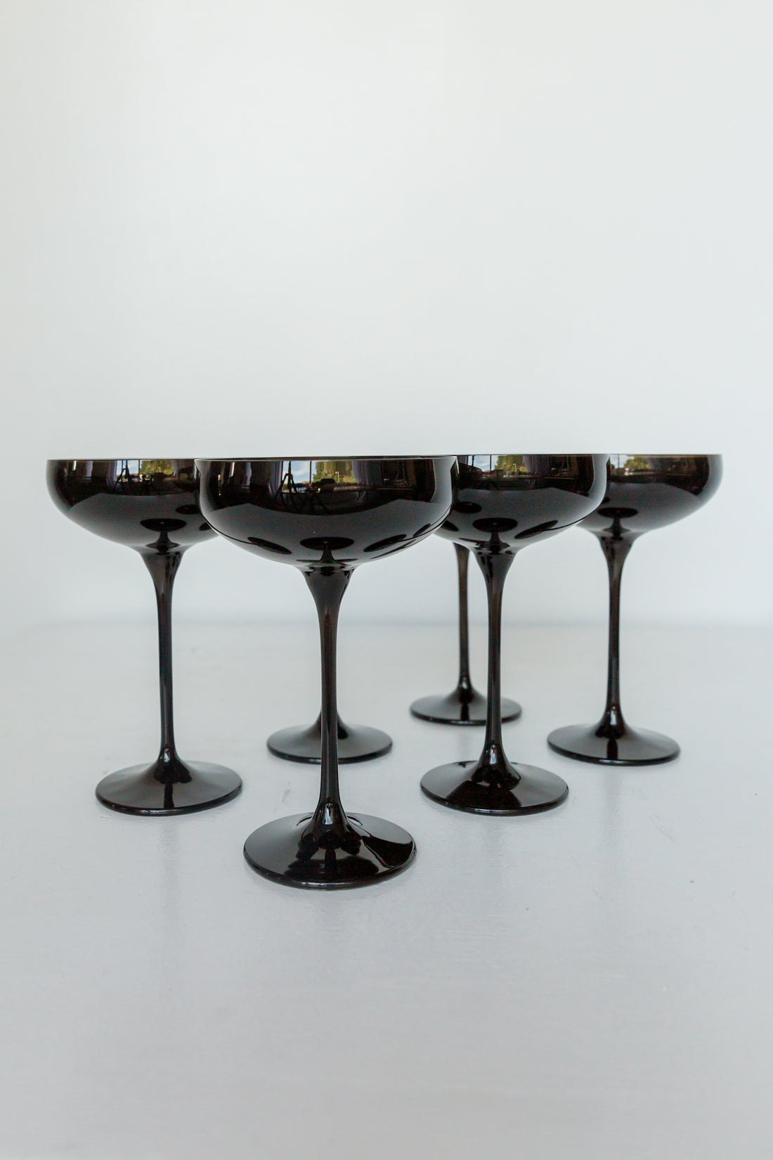 Hue Colored Champagne Glasses, Set of 6 - Blackstone's of Beacon Hill