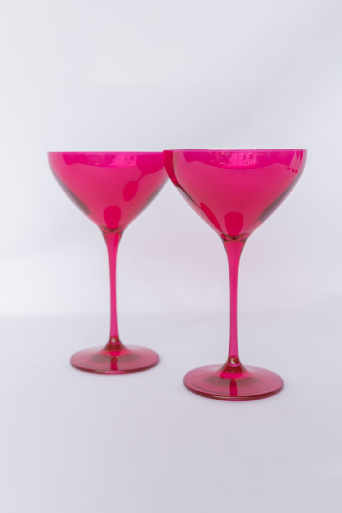 Estelle Colored Martini Glass - Set of 6 {Viva Magenta (Our Fuchsia)} –  Estelle Colored Glass