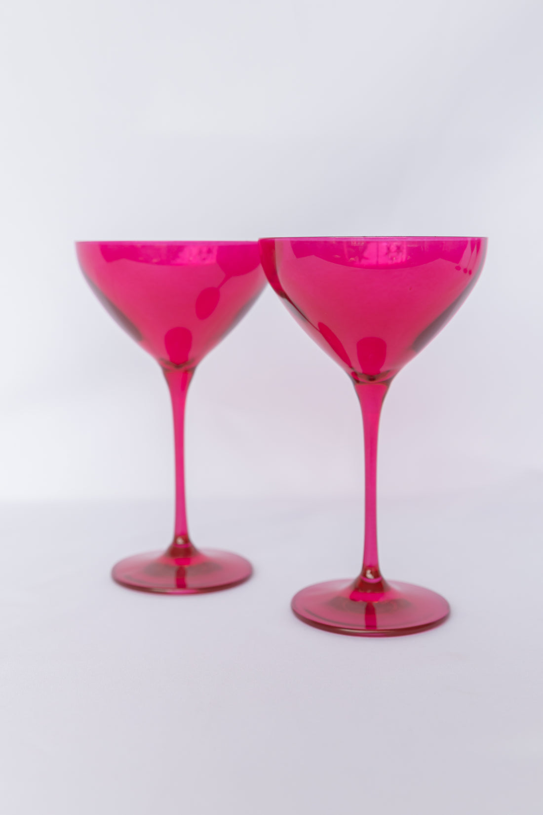 Estelle Colored Martini Glass - Set of 6 {Viva Magenta (Our Fuchsia)}