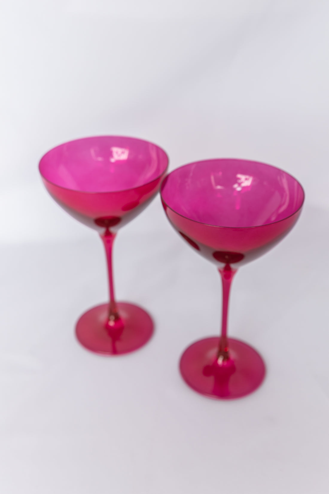 Estelle Colored Martini Glass - Set of 2 {Black}