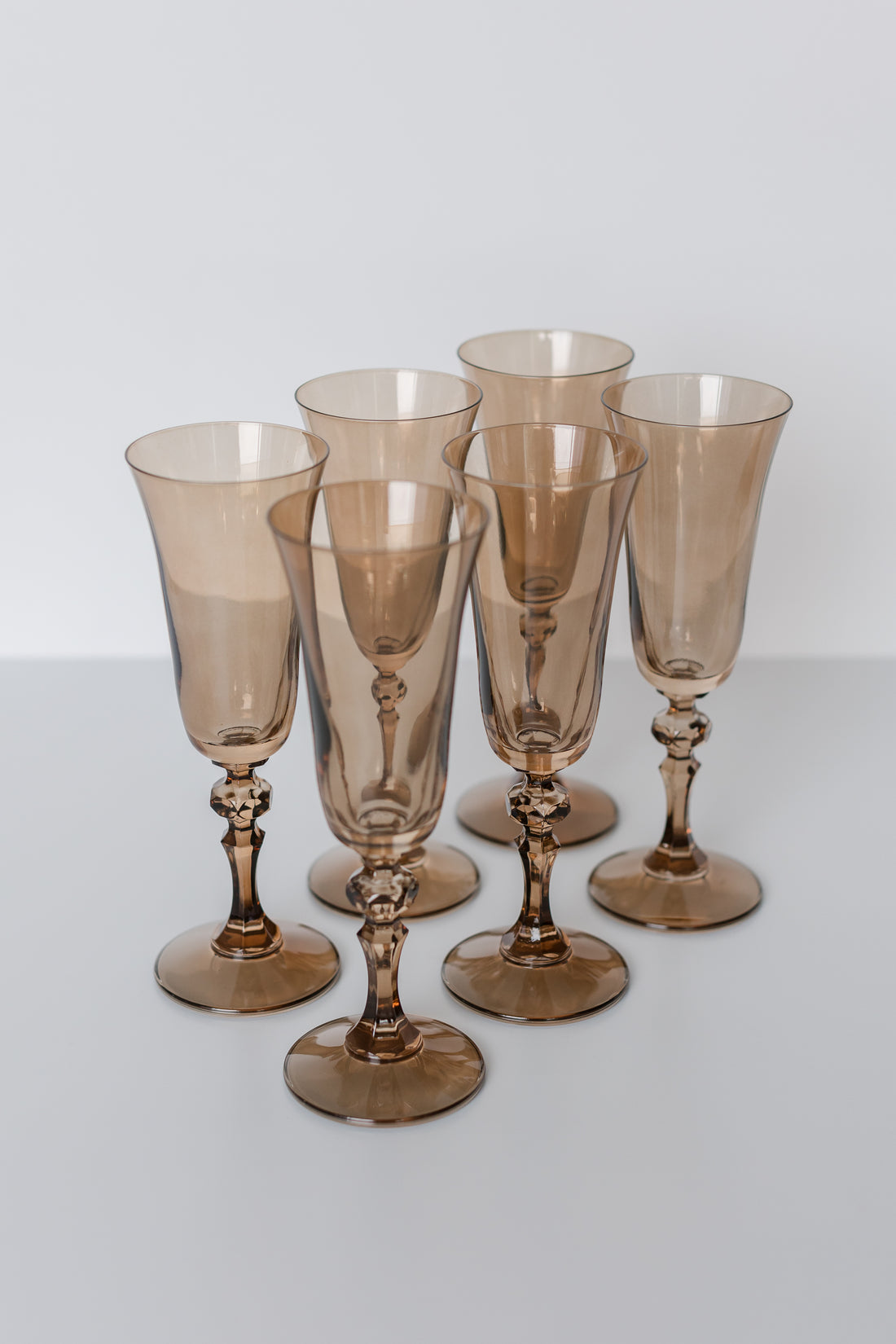 Estelle Colored Champagne Flute - Set of 6 {Pastel Mixed Set}