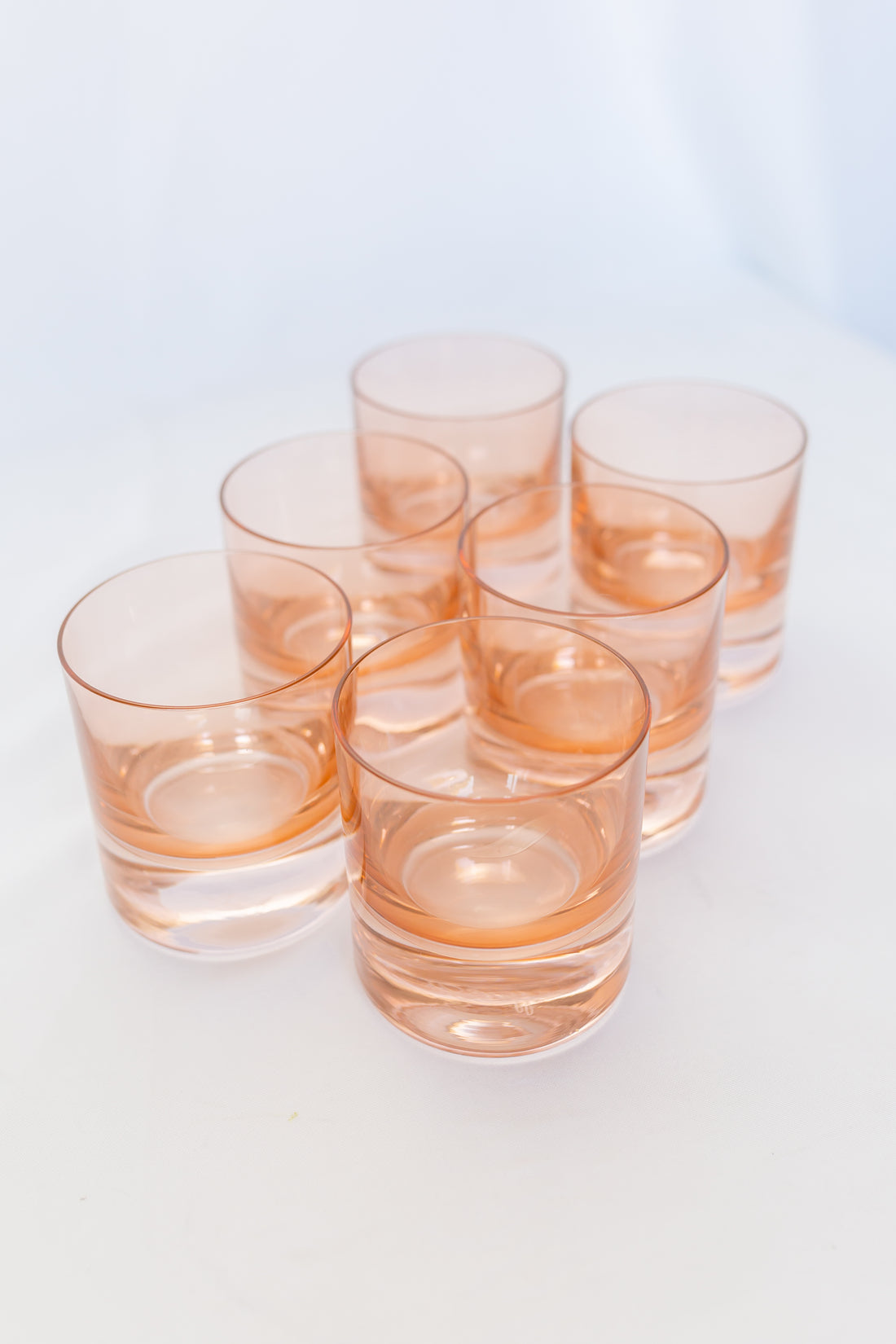 Sound 02 Polychrome Set of 6 Faceted Drinking Glasses