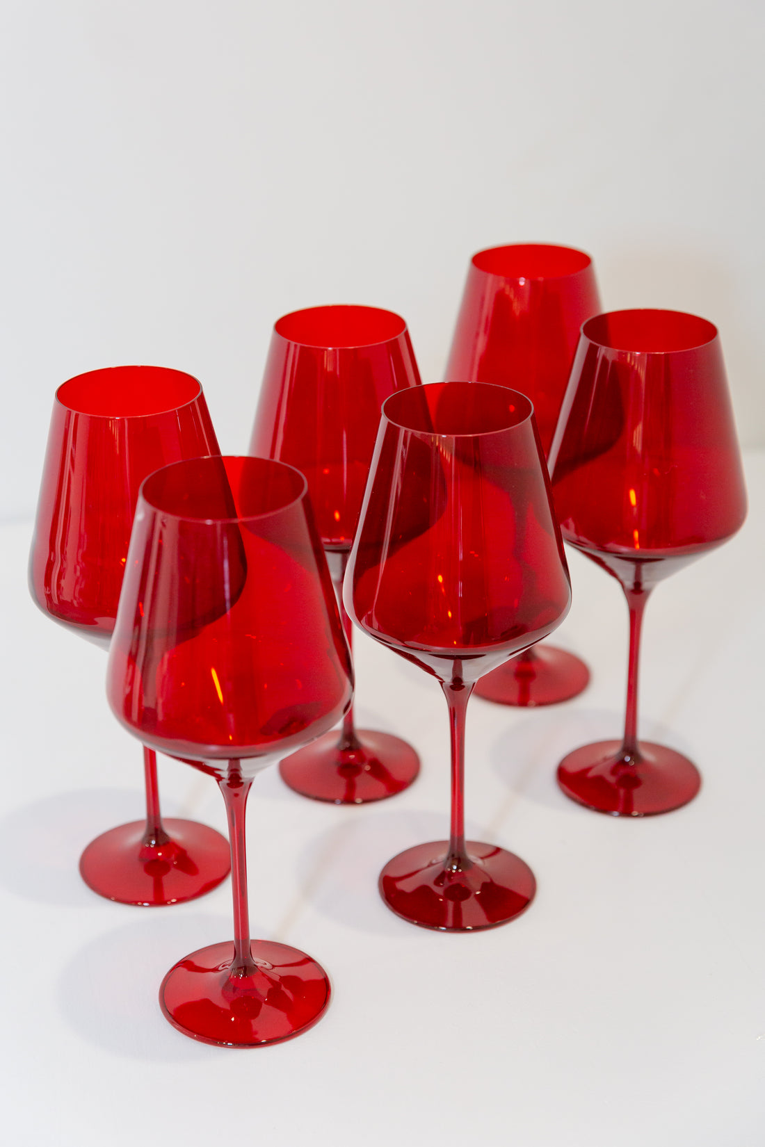 Colored Red Wine Glass, 2 Pack Wrought Studio Color: Smoke