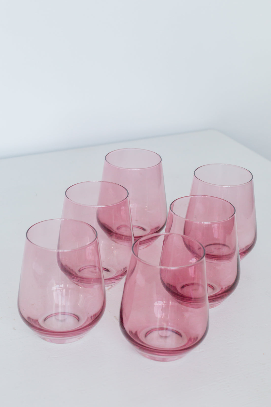 Twisty Stemless Wine Glasses (Set of 6) - Molly Singer Home