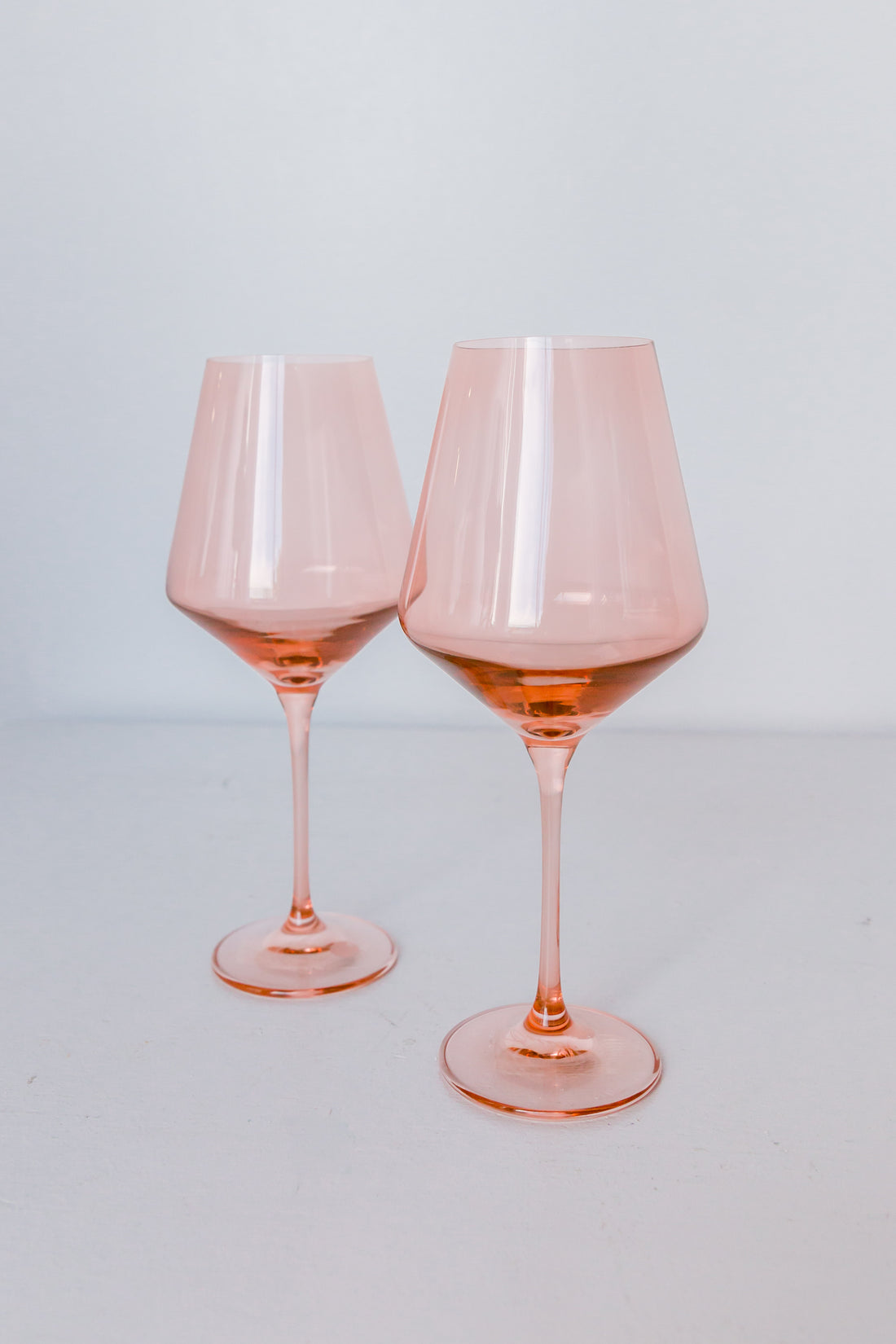 Estelle Colored Glass - Champagne Flutes - Set of 2 Amber Smoke