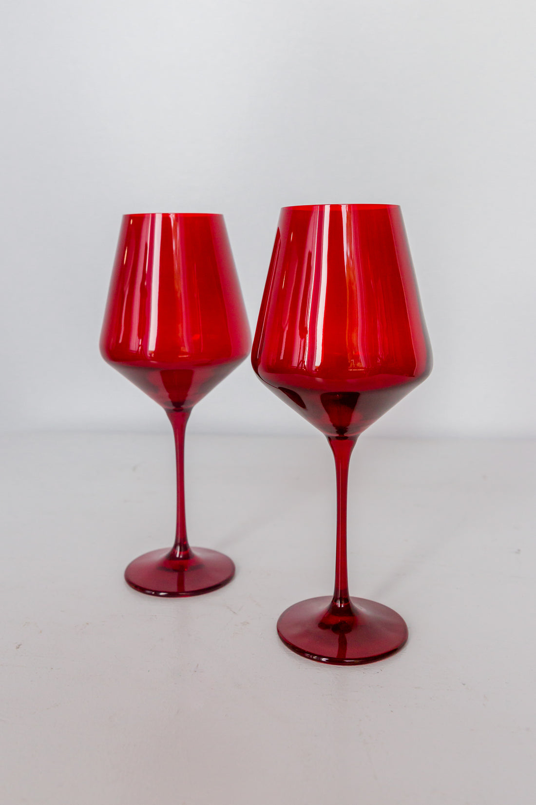 Designer Handblown Crystal Wine Glasses, Unique Iridescent Design, Perfect  Gift, Red Wine, Universal Wine, Colored Stemware Set of 2,4,6,8 