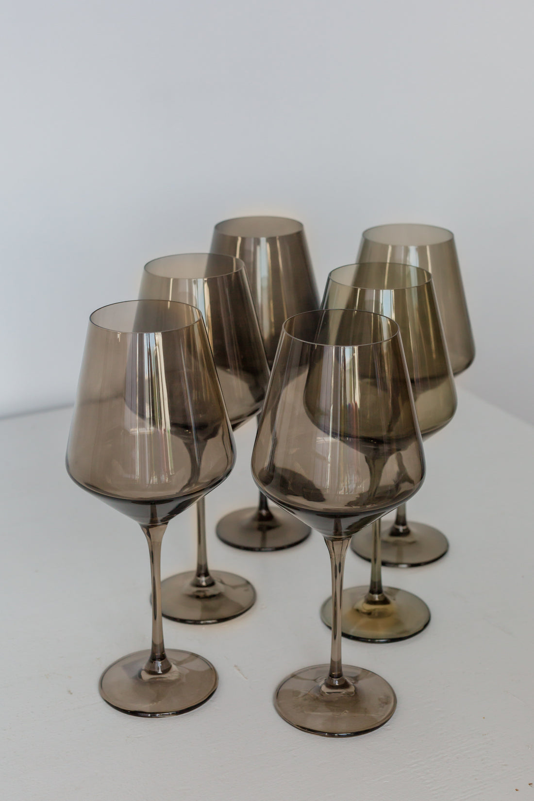 Estelle Colored Wine Stemless Glasses - Set of 6 {Black}