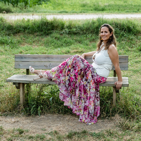 Faldas largas con estampados de primavera