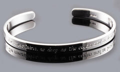 Personalised 6mm Sterling Silver Cuff Bangle