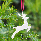 Sterling Silver Hallmarked Reindeer Christmas Tree Decoration