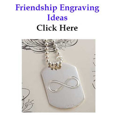 Friendship Engraving Expression Ideas