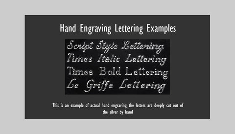 Hand Engraving Lettering Styles