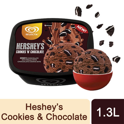 Selecta Bestsellers Hershey's Cookies & Chocolate Ice Cream 1.3L