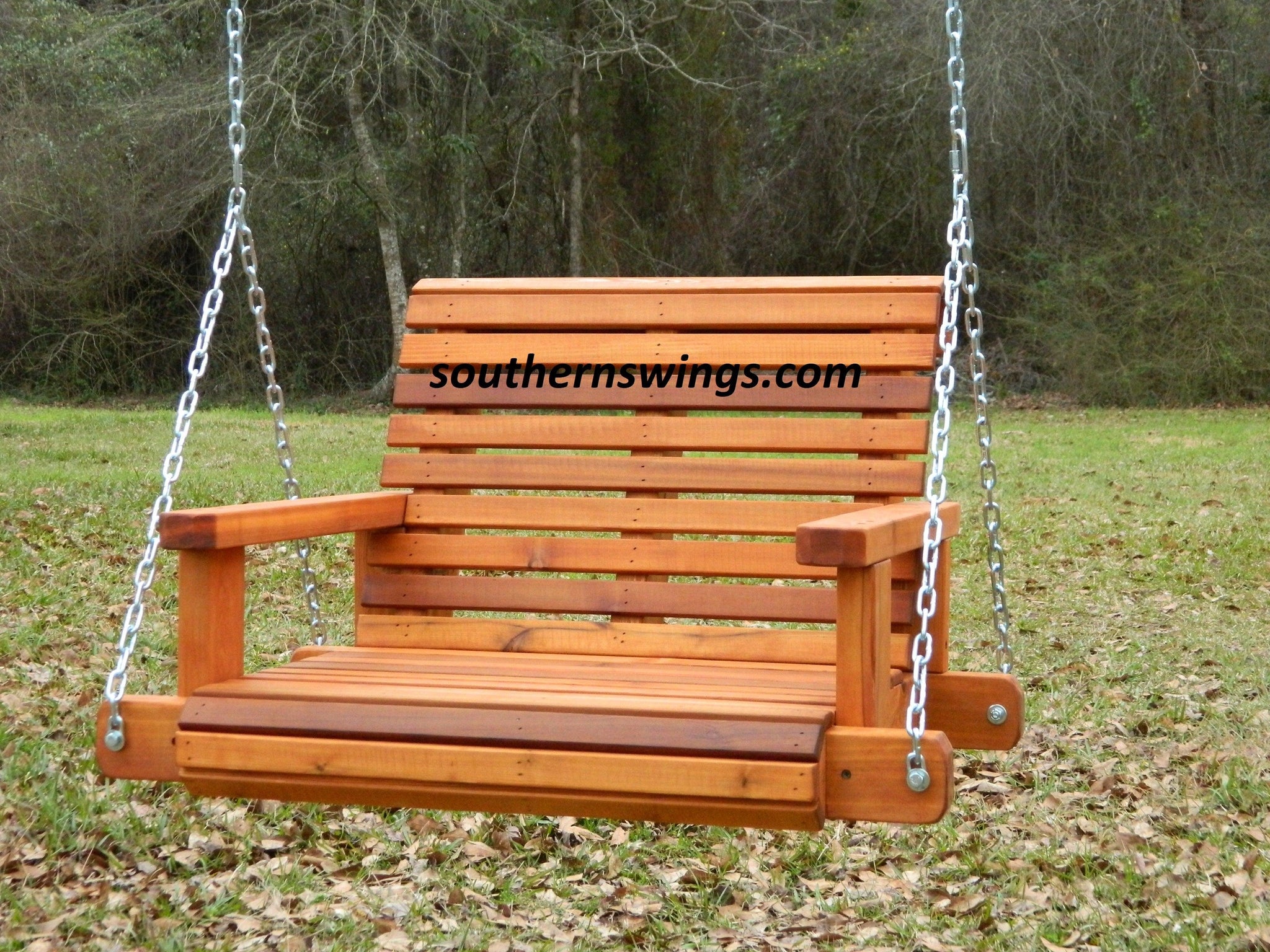 hanging bench from tree