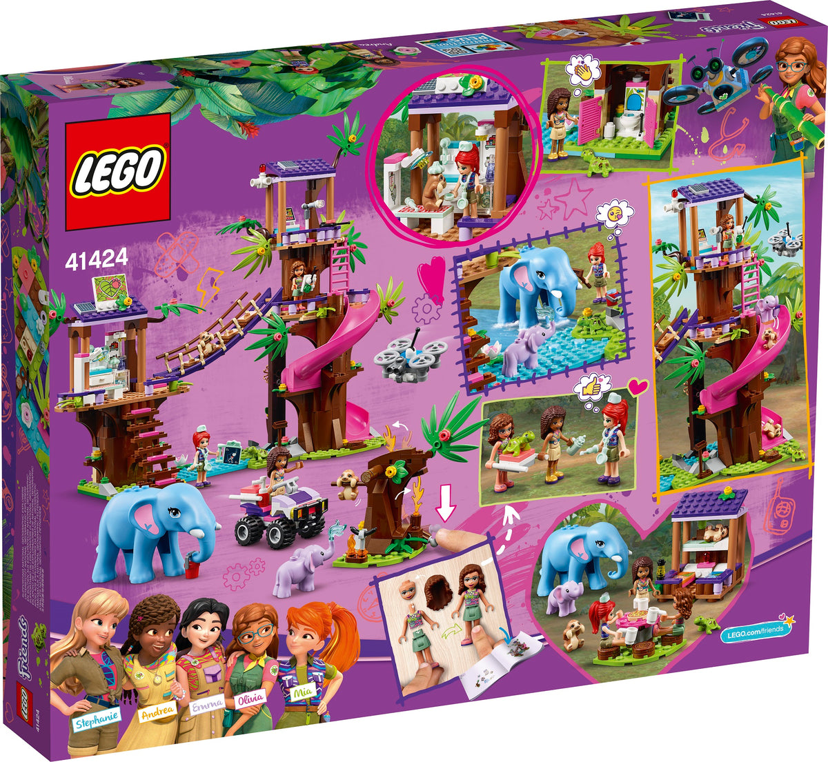 LEGO® Friends Jungle Rescue Base 41424 - LEGOLAND ...