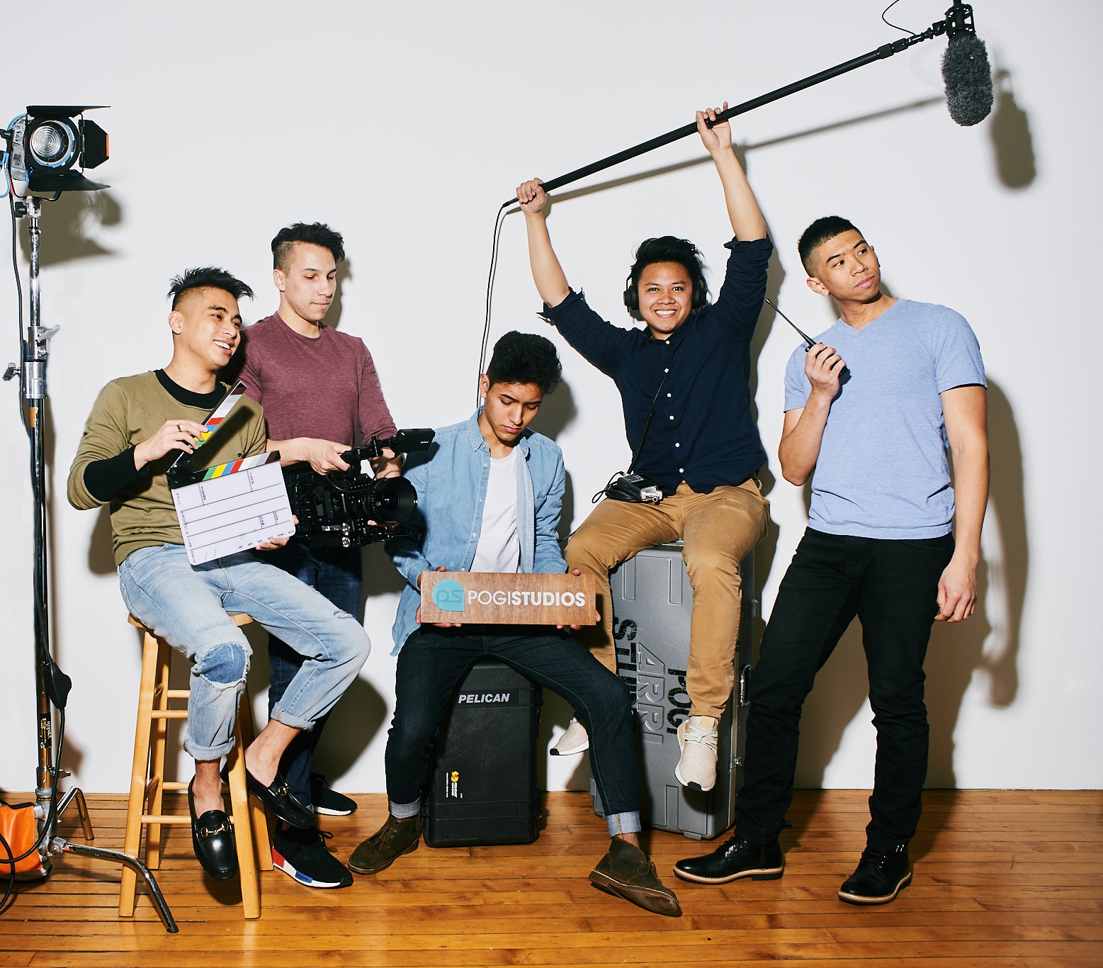 The owners of Pogi Studios (from left to right: JP Quindara, Bryan Wright, Cain Camacho, Bryan Casallo, and Brian Almalvez