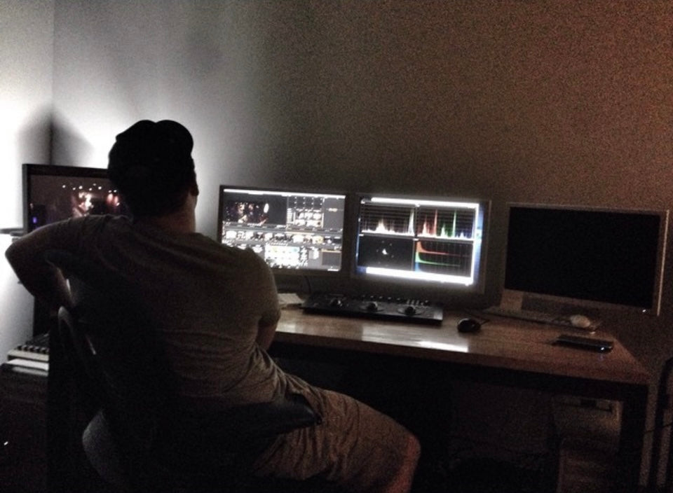 Ryan, at work as a colorist