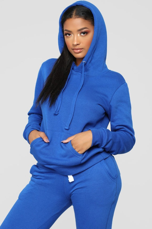 womens royal blue sweatshirt