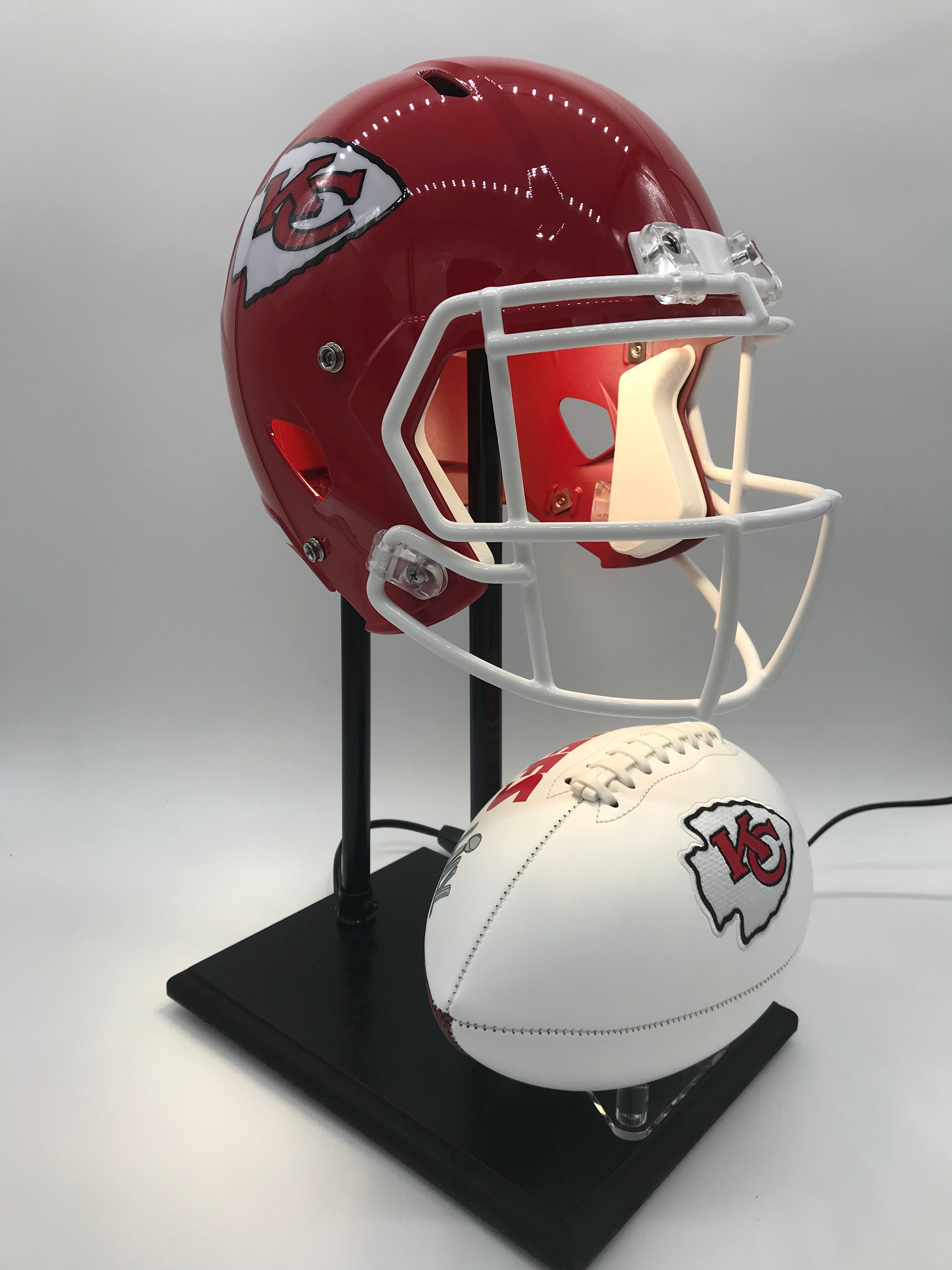 3D Printed Kansas City Chiefs Schutt F7 Mini Helmet With 