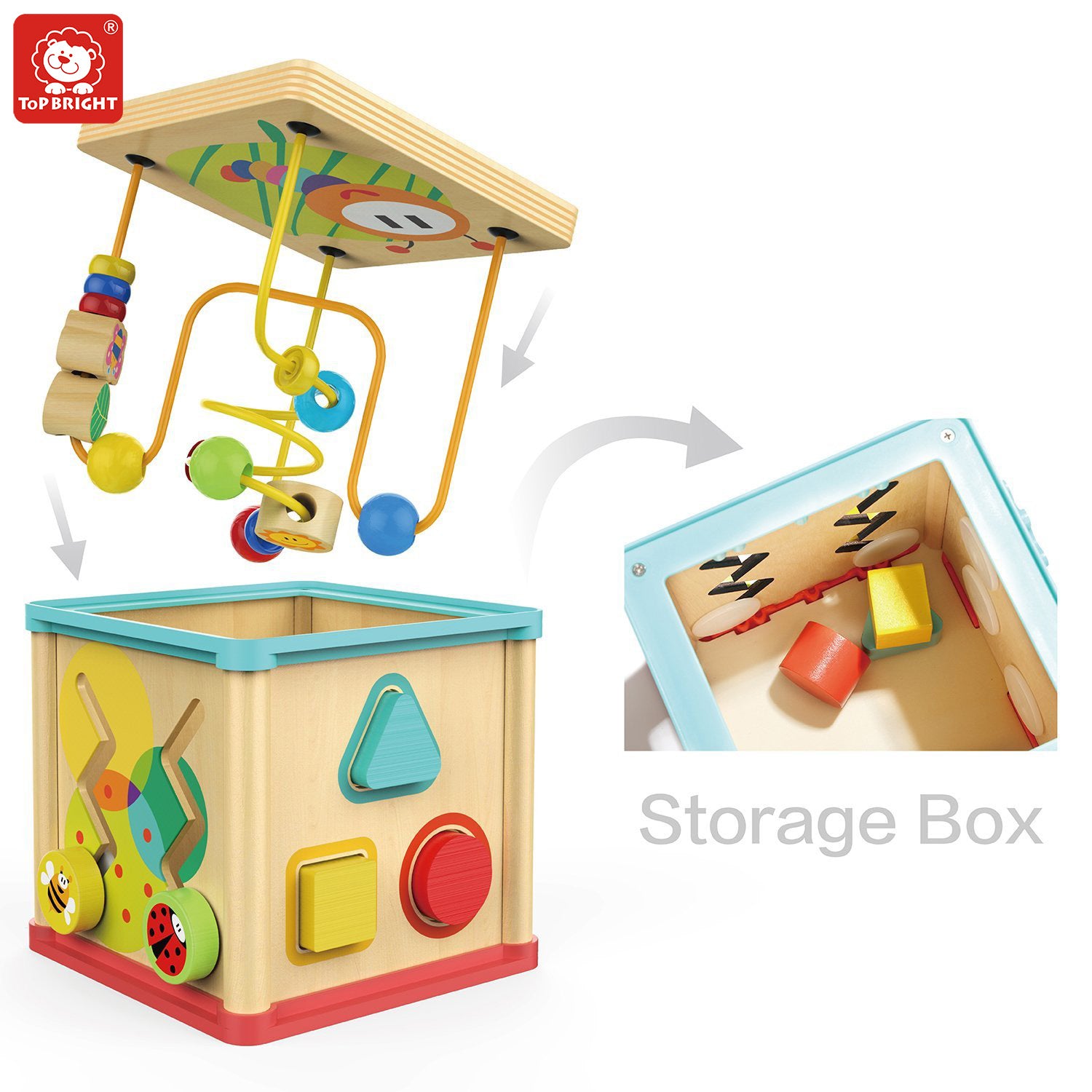 top bright activity cube