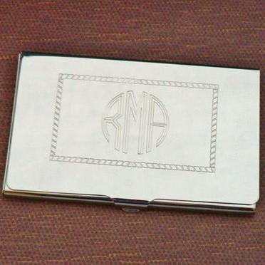 personalized business card case