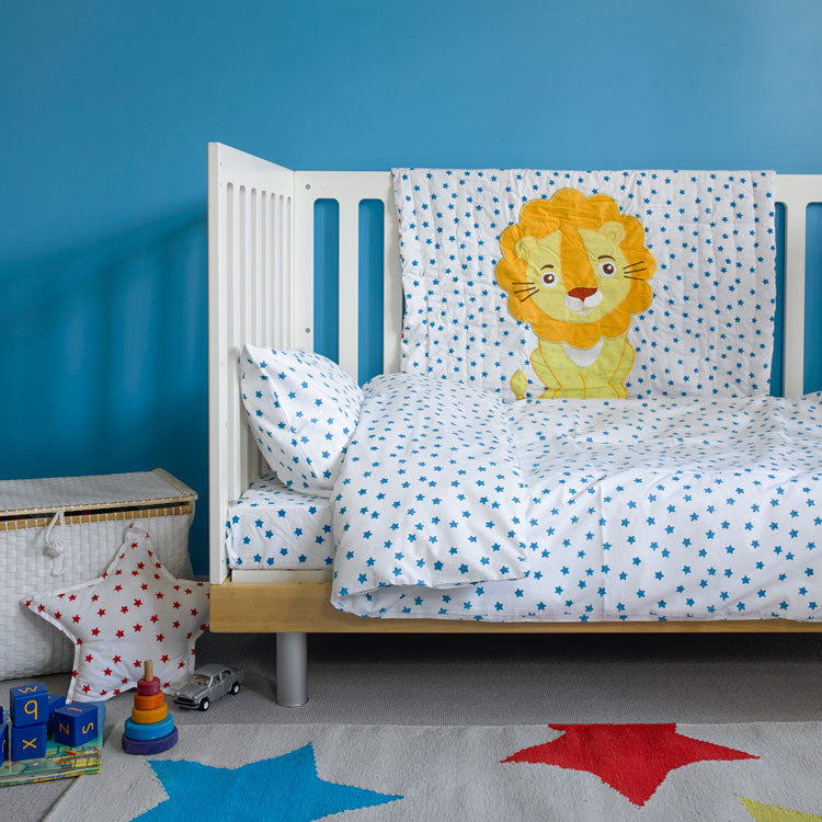 Blue Star Toddler Cot Bed Duvet Set and Toddler Bedding Online Lulu