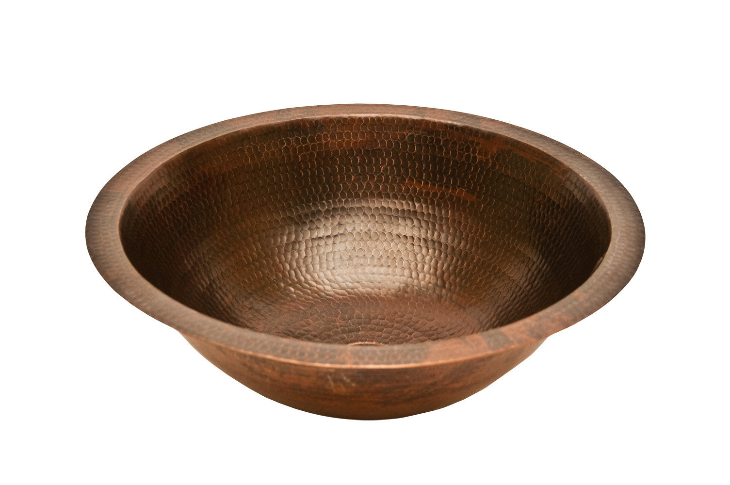 Round Under Counter Hammered Copper Sink