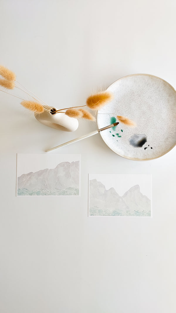 POSTCARD PRINT - TABLE MOUNTAIN SET