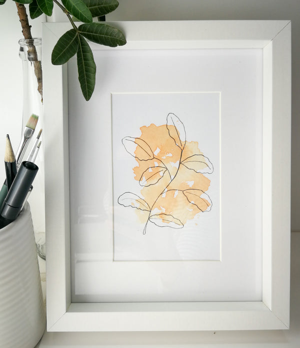 DIGITAL PRINT - BOTANICAL AMBER