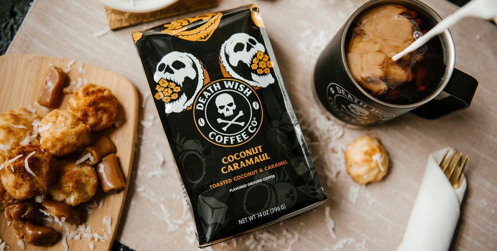 Coconut Caramaul Flavored Death Wish Coffee