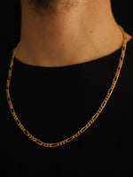 Load image into Gallery viewer, FIGARO CHAIN 14CT SOLID GOLD
