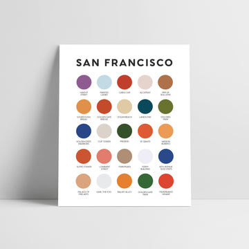 San Diego Color Palette Print – Lunch City Studio