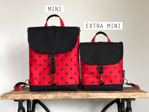 Mickey backpack size chart