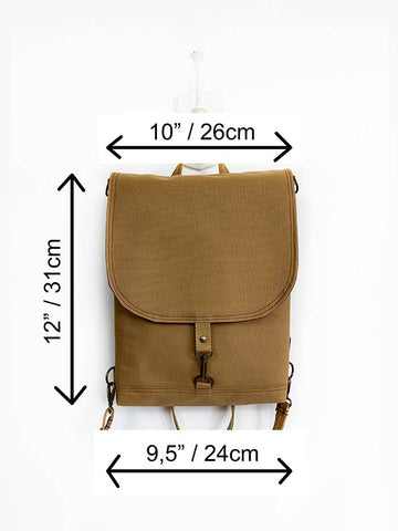 Dimensions of the backpack