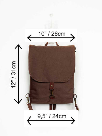 Dimensions of the backpack