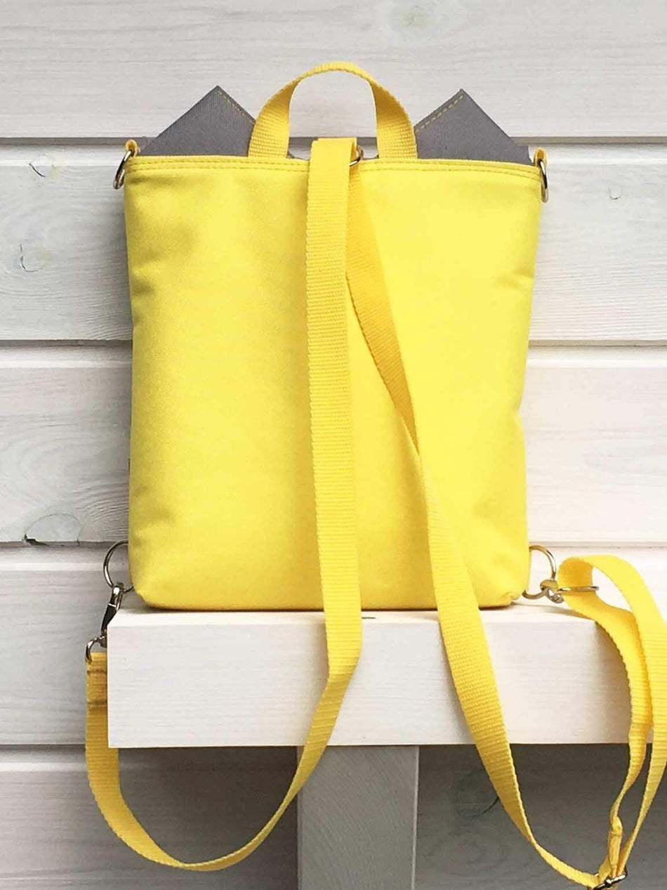 yellow cat backpack