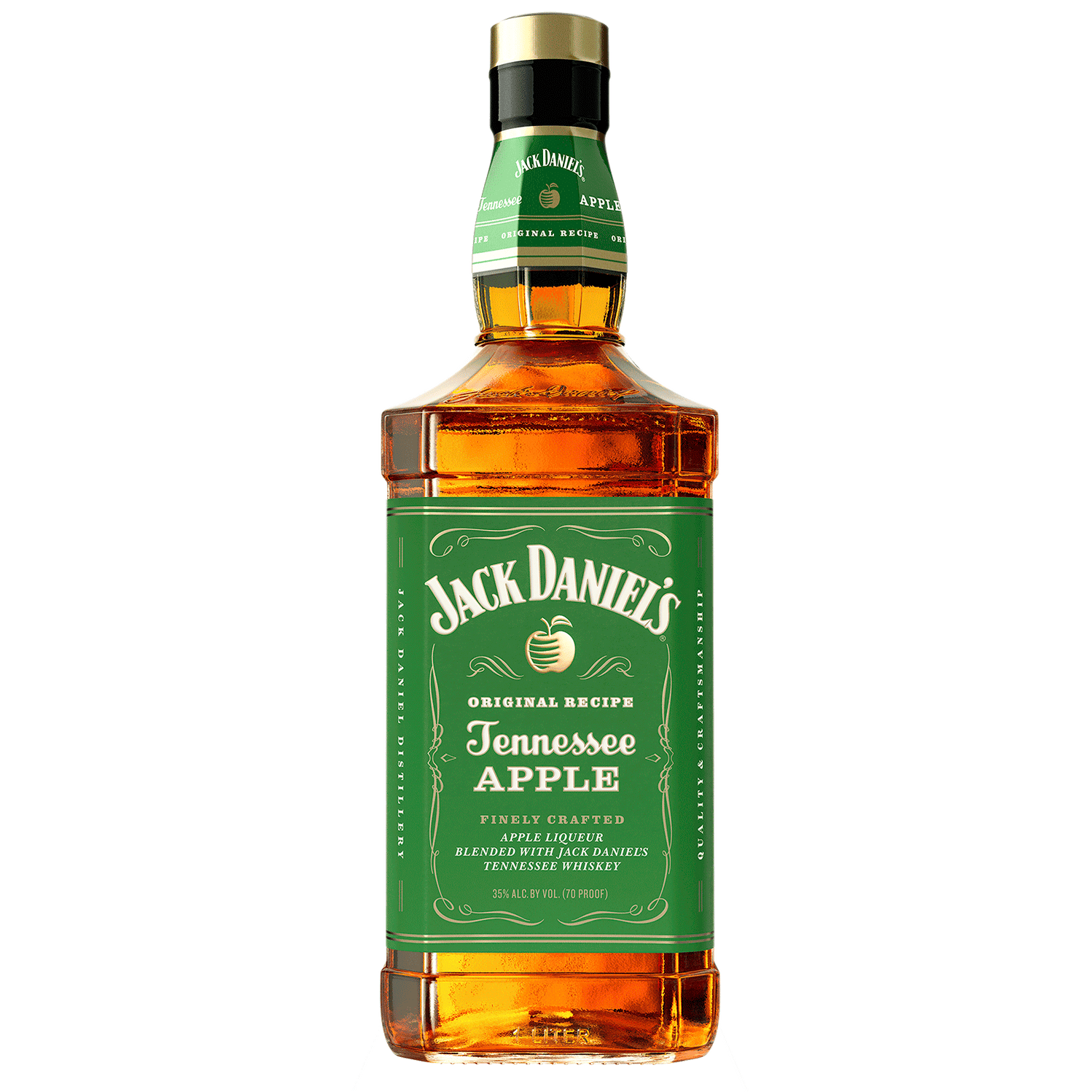Whisky Jack Daniel&amp;#39;s apple 35° botella 1 L — DPG DUTY FREE