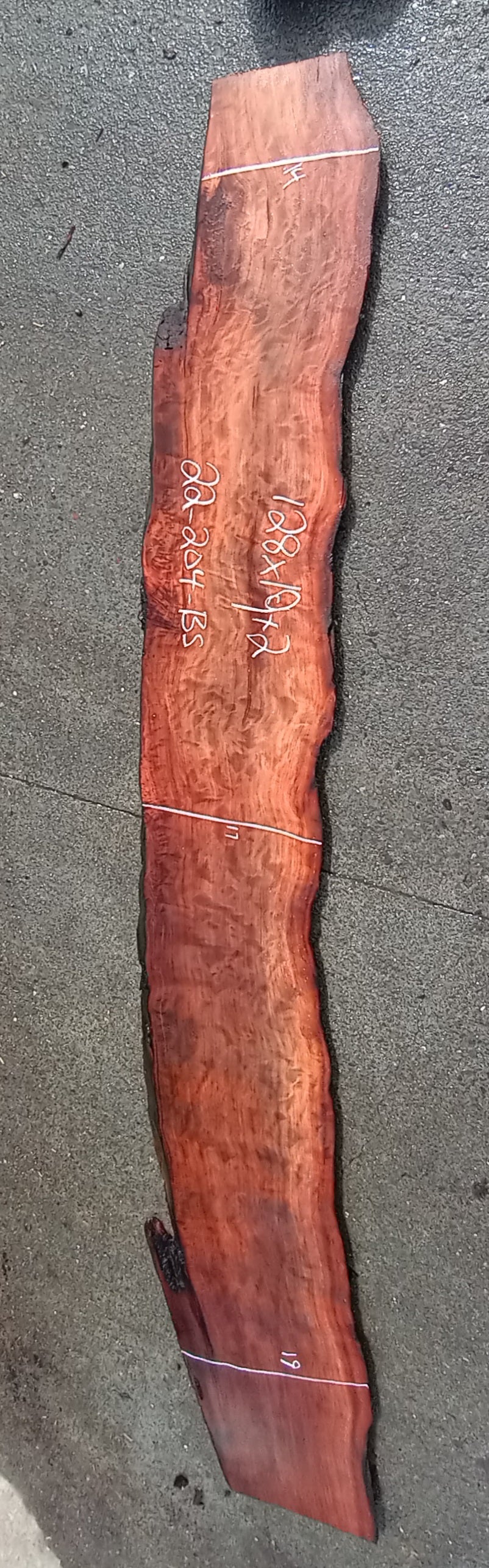 Guitar billet | river table | quilted redwood | DIY wood | 22-204