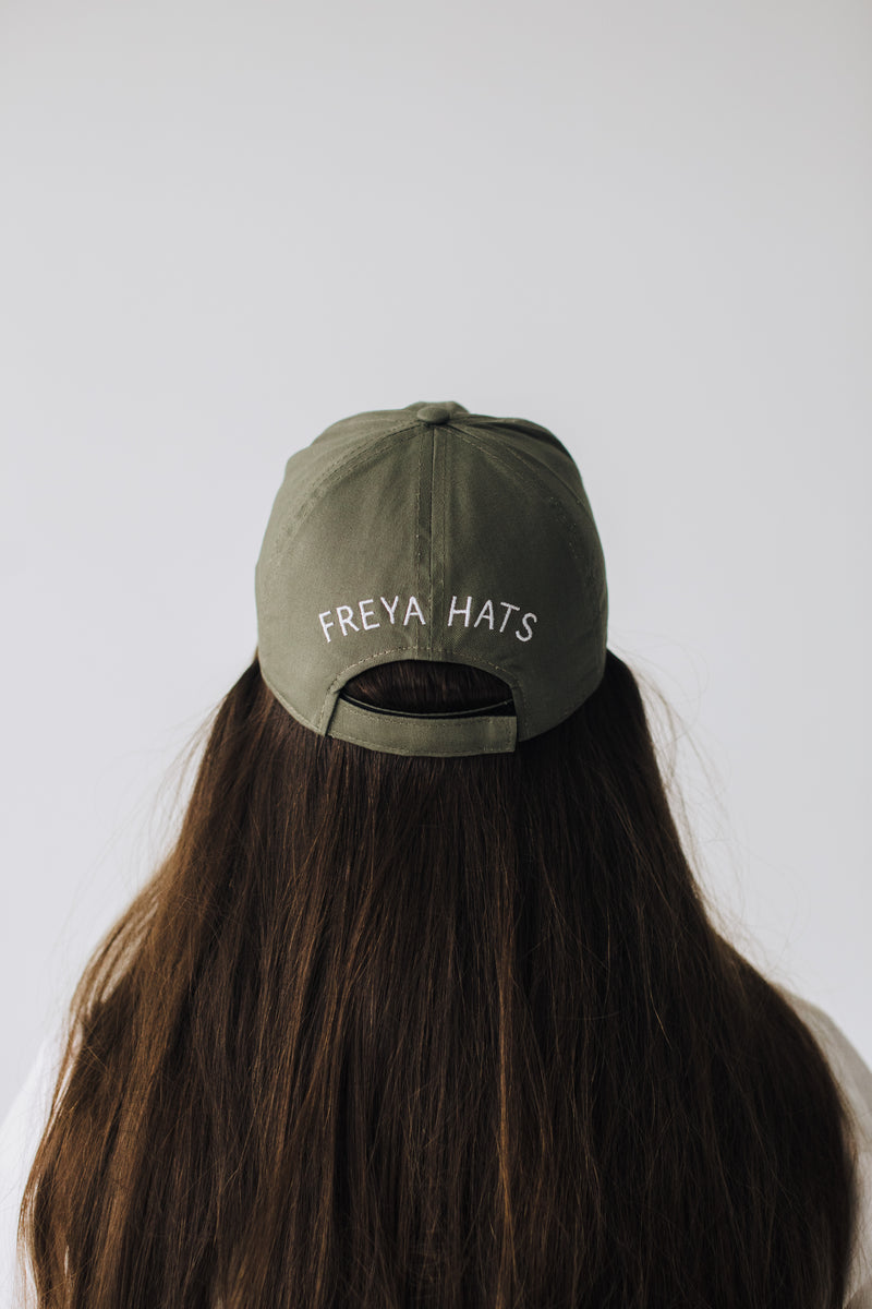 The Baseball Cap - navy, ivory, charcoal, olive, stone & pink | Freya Hats  | The Local Edit | Baseball Caps